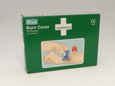 Burn Cover 10 St., Hydrogelpflaster, Kartonverpackung