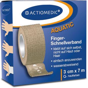 Actiomedic® AQUATIC Schnellverband , 3 cm x 7 m, blau