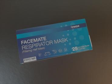 FFP 2  Masken ohne Ventil - Irema  25 Stück im Karton, einzeln verpackt