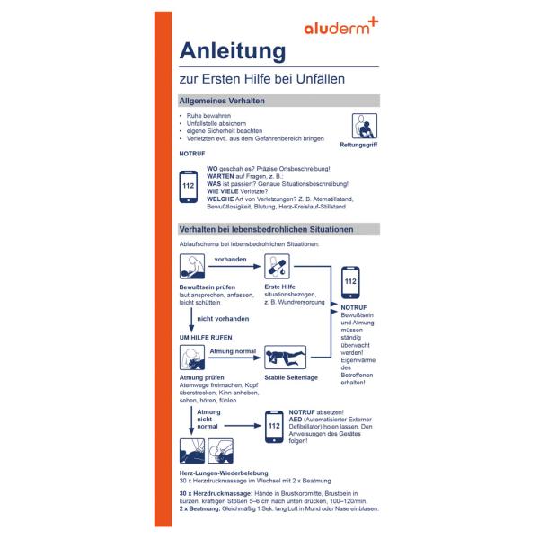 Anleitung Erste Hilfe SO, Sofortmaßnahmen am Unfallort