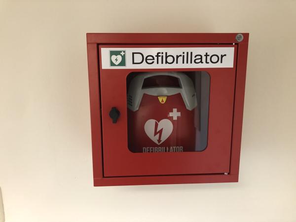 Defibrillator-Wandschrank mit Sichtfenster