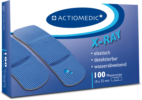 Actiomedic® DETECT Pflasterstrips X-Ray, Wasserabweisende