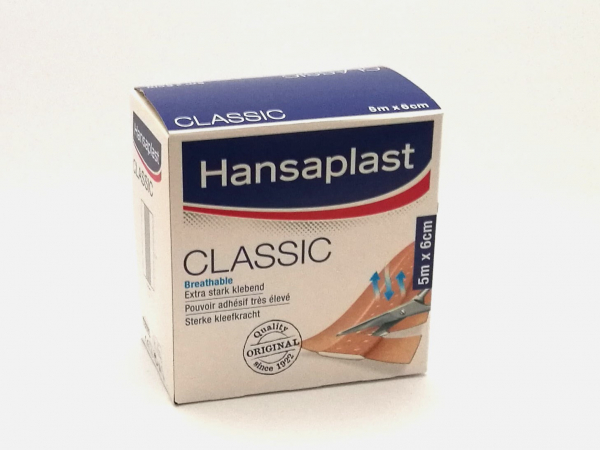 Hansaplast Classic Pflaster Rollenware - 5 m x 8 cm