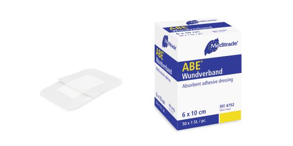 ABE® Wundverband mit Wundauflage, steril 8 x 10 cm, 50 Stk. / Pkg.